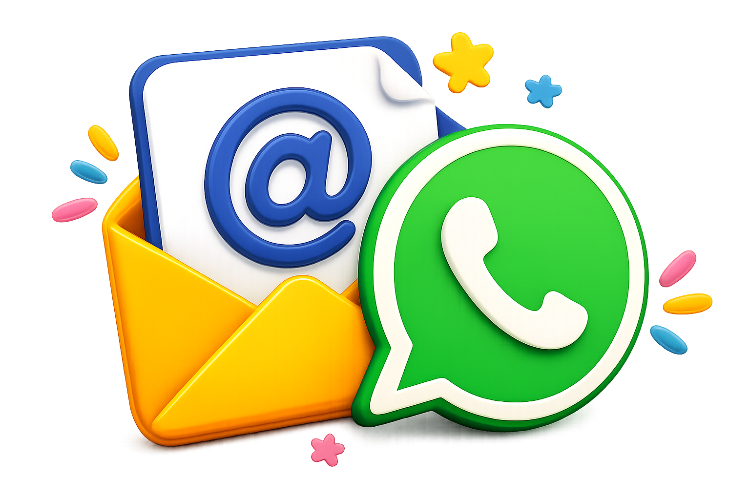Email e WhatsApp